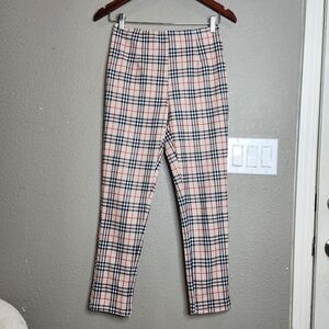 Polly Plaid High Rise Pants